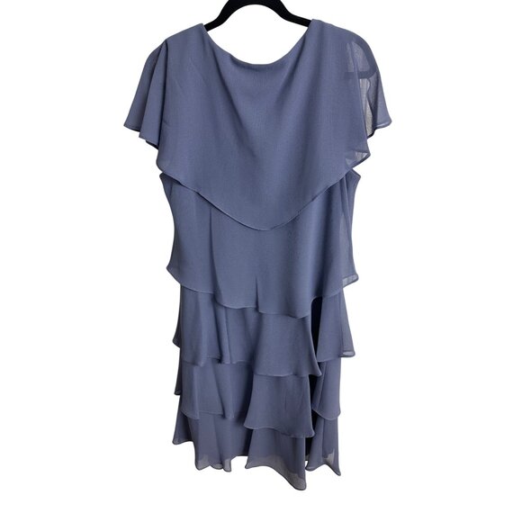 SLNY Size 16 Women's Pull Over Dress with Ruffles - Picture 5 of 10